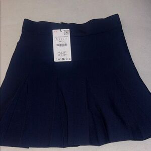 Zara Dark Blue Mini Skirt NWT